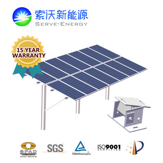 Driven Pile Aluminum Ground PV Mounting System